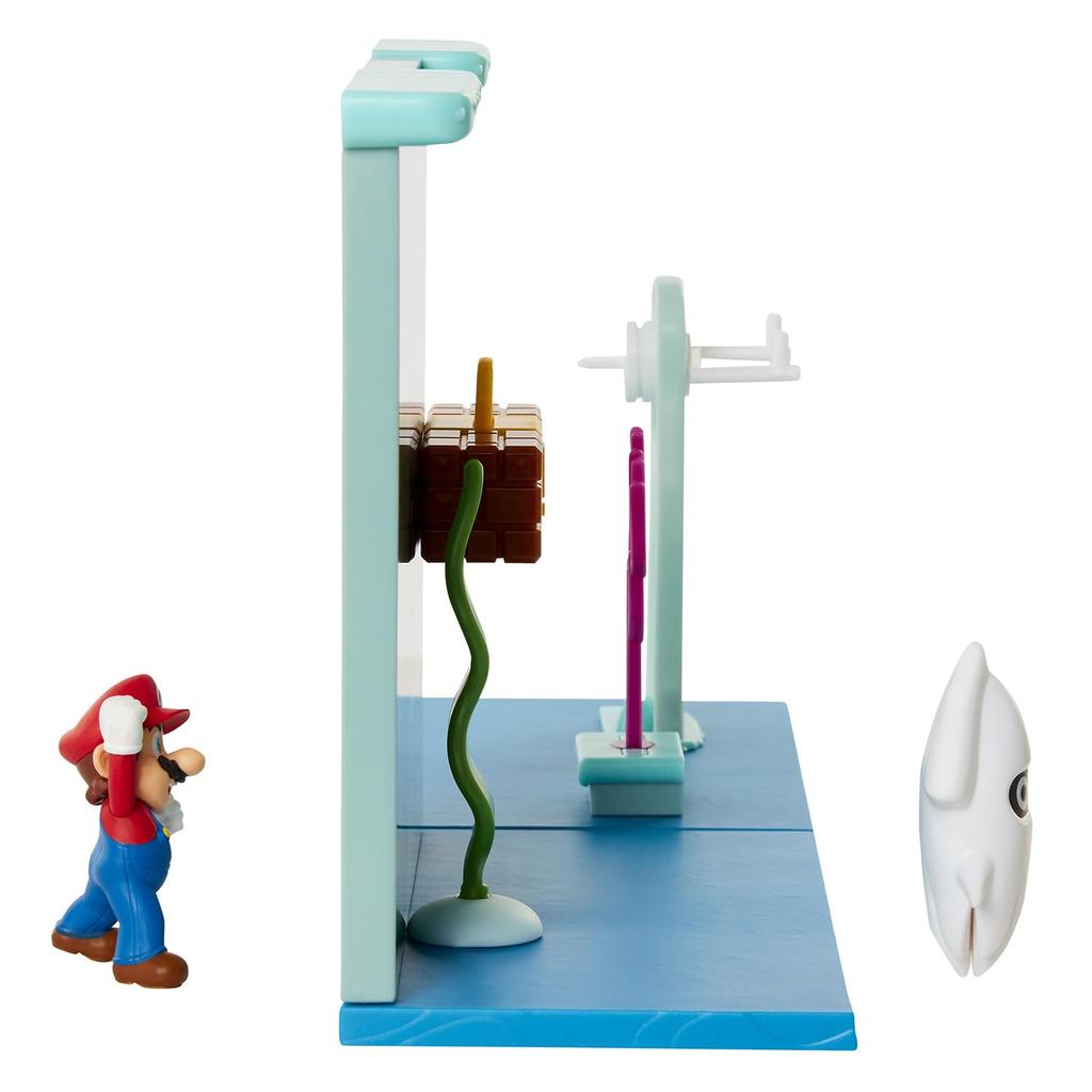 Sanei Boeki Playset Coleção de Figuras Super Mario Fase Subaquática FPS-006