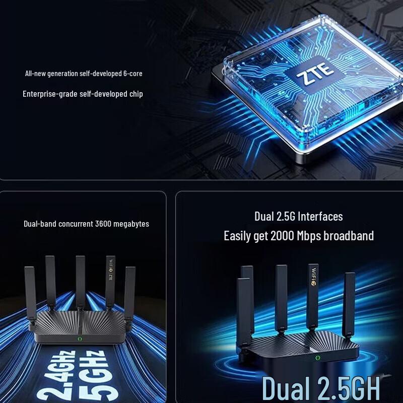 ZTE BE3600PRO+ SR7012 Wi-Fi 7 Router Navigator Edition (CN-Version)