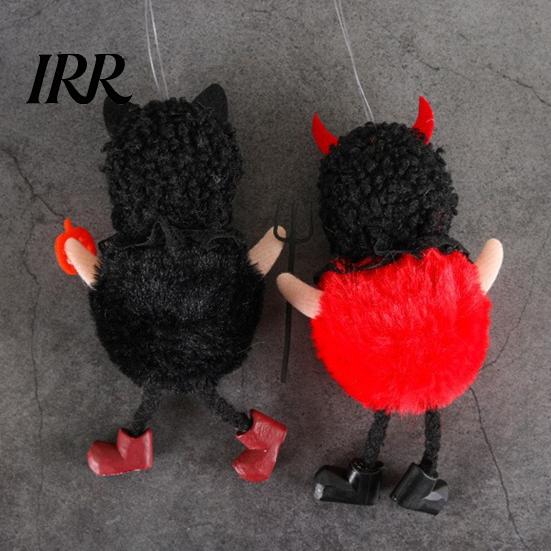 Witch And Black Cat Plush Set Halloween Hanging Doll with Lanyard, Cute Furry Pom Soft Ball Ornament for Doors Windows Trees Party Decor Decoration