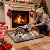 Winter Dog Bed Calming Comfortable Soft Portable Pet Pad Dog Crate Kennel Sleeping Mat For Home Dorm Apartment Bedroom Living