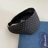 Korean Spring and Summer Fresh Wide-edged Polka Dot Headband Women's  New Pressure Hairpin Fashion Headband Hair Accessories
