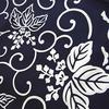 Paulownia Arabesque Furoshiki Specially Navy Blue Broadcloth Cloth, Dyed, (three Widths)