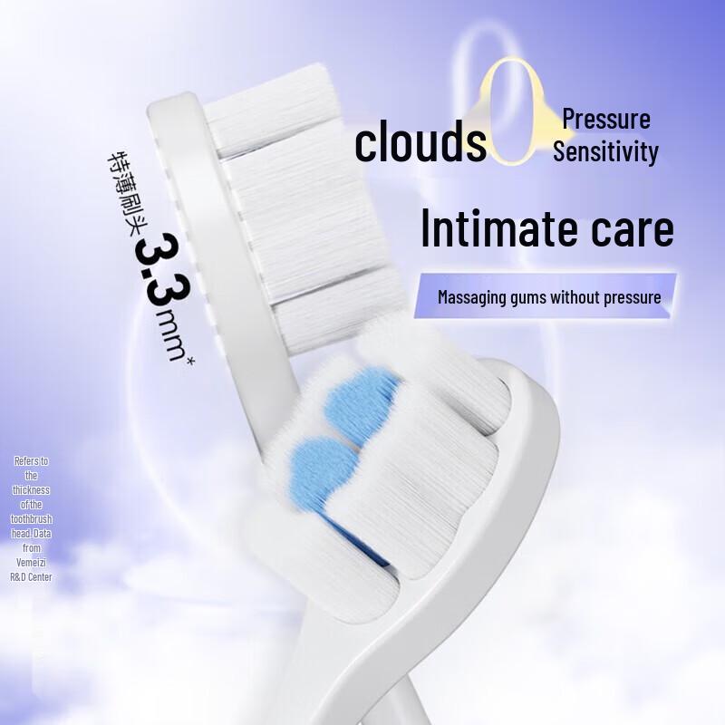 Shuke Cloud Puff Soft Bristle Toothbrush, 4-Pack