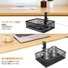 Rotating Storage Rack with Desk Organizing Small Remote No Drilling Fits Tabletops Easy Installation 360-Degree Under-Table Add-on Drawers, Storage,