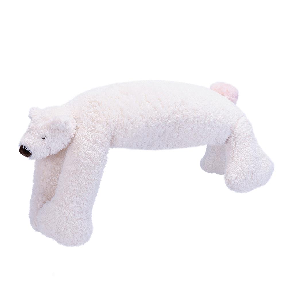 Shu Meng Polar Bear Plush Pillow - Cute Sleep Companion for Girls, Perfect Birthday Gift M (60*20cm)