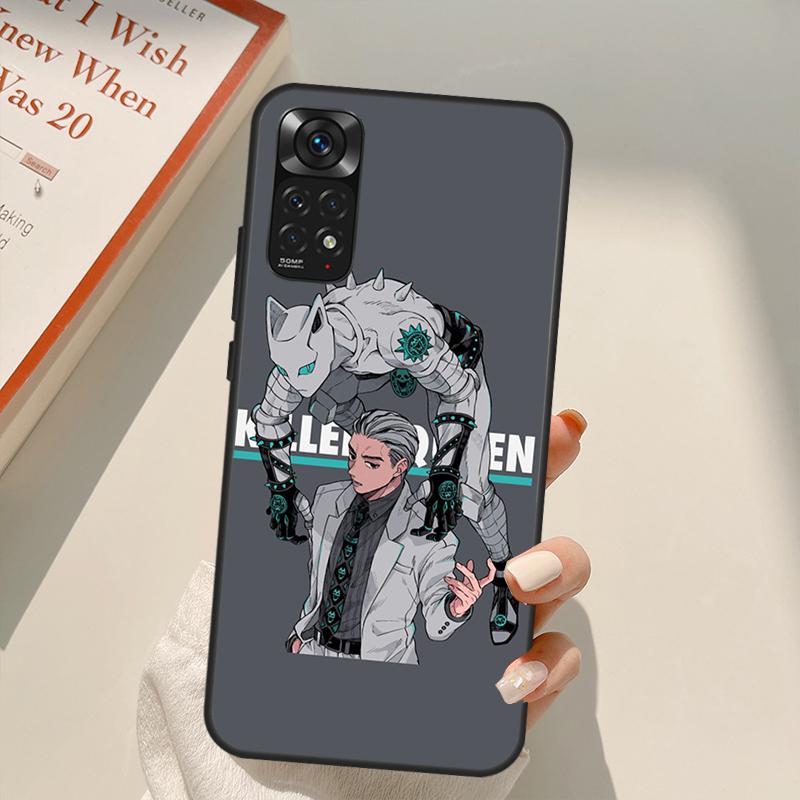 Killer Queen Yoshikage Kira Jojo For Redmi 10A 10C 9A 9C 9T K40 K50 Gaming Phone Case For Redmi Note 11S 10S 9S 9 10 11 Pro