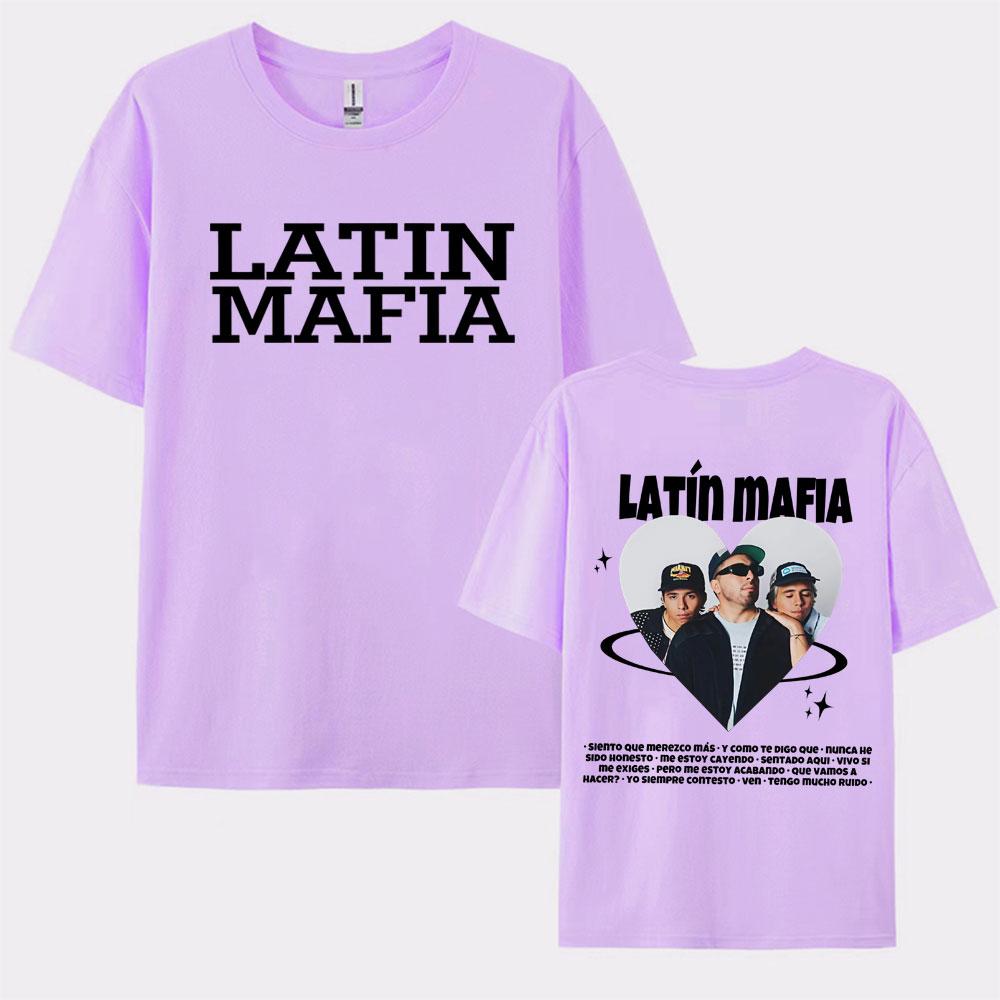 Rock Band Latin Mafia Mexico Tour 2025 Merch Tee Shirt for Men Women Fashion Gothic Pop Music Tshirt Casual 100 Cotton T Shirt