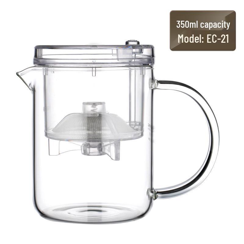 Mingzun -21 Elegant Glass Teapot with Filter for Office or Home Use