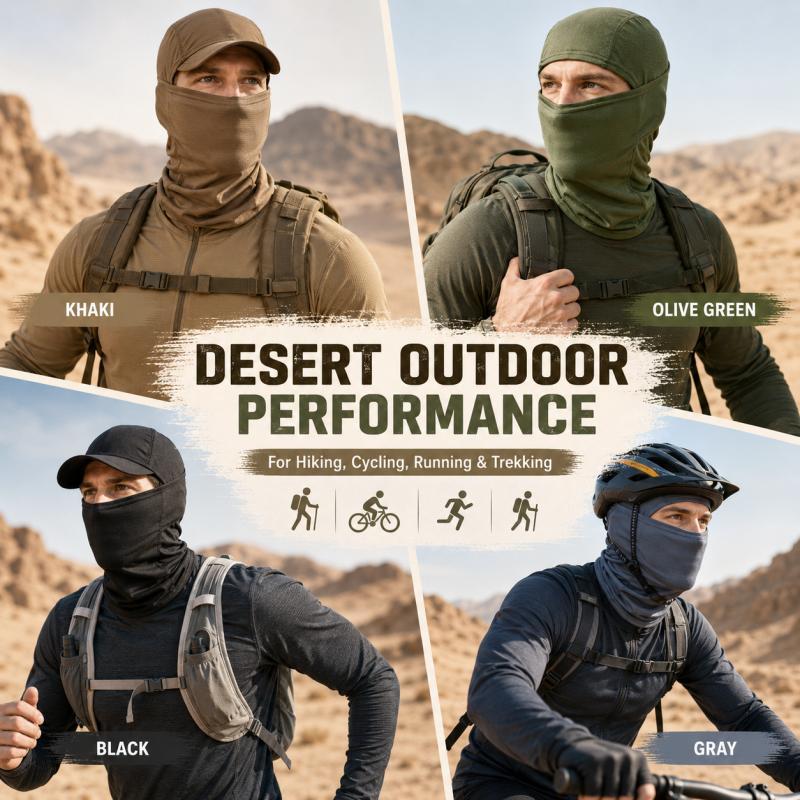 Xiaomi Summer Desert Outdoor Face Cover Balaclava, 4 Colors, Full Head Mask for Hiking Cycling Camping