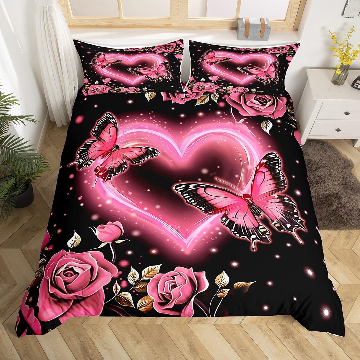 

Marble Duvet Cover Twin FullRomantic Bedding Set for Kids Boys Girl Couple Valentine s Day Mr Mrs Quilt Cover with 2 Pillowcase EU Single(135x200cm)