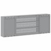 Tool Cabinet with Shelf Black and Grey 150 x 20 x 55 cm