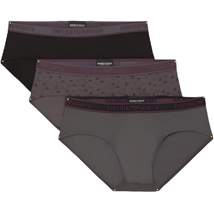 Emporio Armani Логотип Color Block Эластичный Пояс Треугольные Трусы 3 шт. Мужское нижнее белье 112132-4F717-40921 M