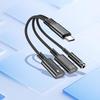1 Piece Headphone Adapter 3 In 1 Pd 60W Fast Charge Adapter For Phone16 15 Type C To Dual Type C/3.5Mm Jack Audio Adapter Cable