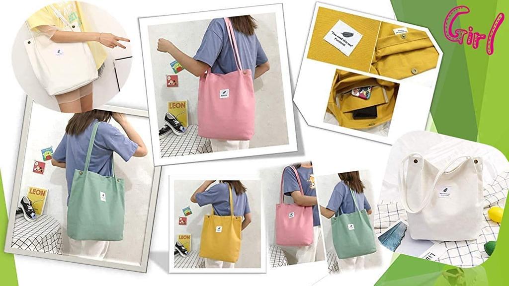 YANMING Tote Bag, Canvas, Women's Handbag