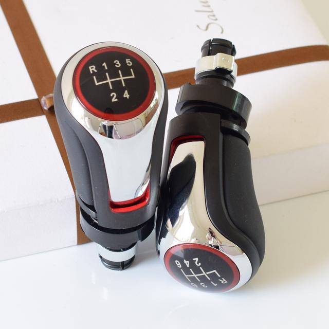 5 6 Speed Manual Car Shifter Boot Gear Shift Knob Head Lever Accessories For VW Volkswagen Golf 5/6 MK5/6 Scirocco(2009) Octavia