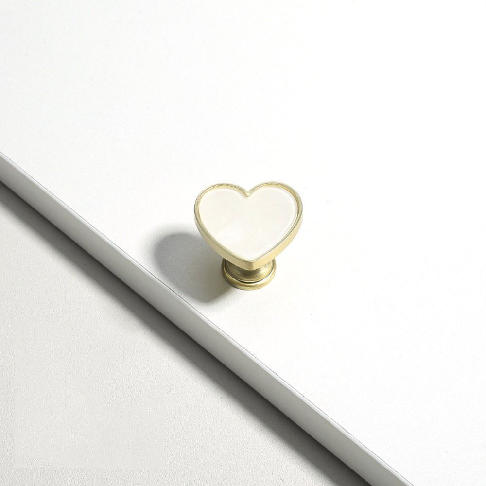 Minimalist Single Hole Cabinet Knob Modern Zinc Alloy Door Pull Handles Shell Love Nordic Drawer Knobs Furniture