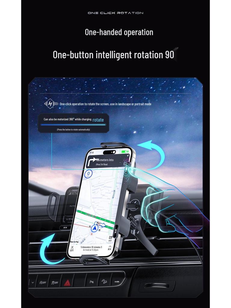 KC Dual Coil Kabelloses Autoladegerät für Huawei und Samsung ZFold6