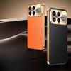 PU Leather Plating Lens Protection Cover For Redmi K90 Pro Max Texture Lichee Pattern Shockproof Case For Redmi K90Pro max Shell
