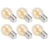 6PCS G45 LED Vintage Light Bulb Gold E27 Base Lamp for Home Decorative Bulb 6W 220V Warm Light