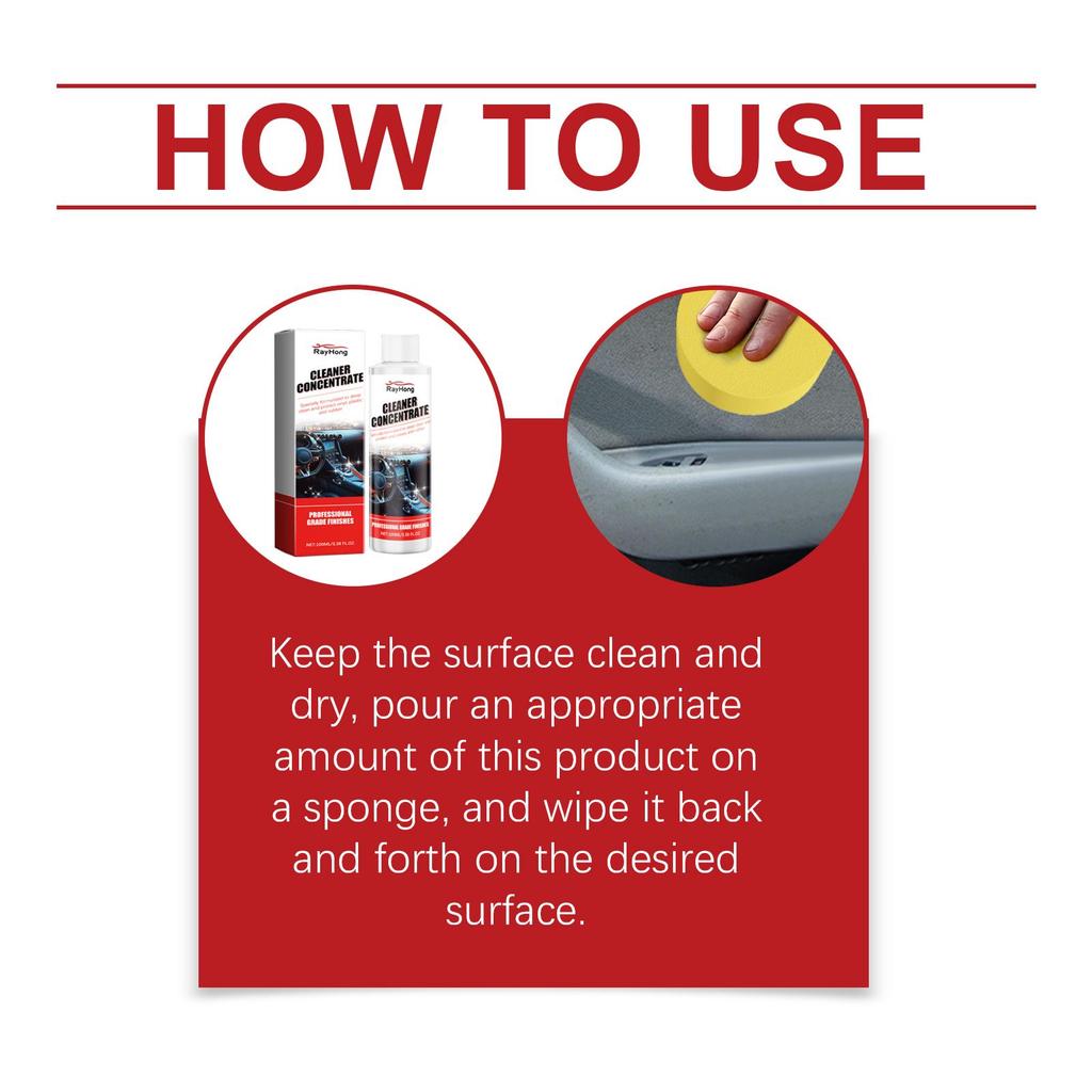 Rayhong car interior plastic renovator interior cleaning anti-scratch bright as new maintenance repair agent