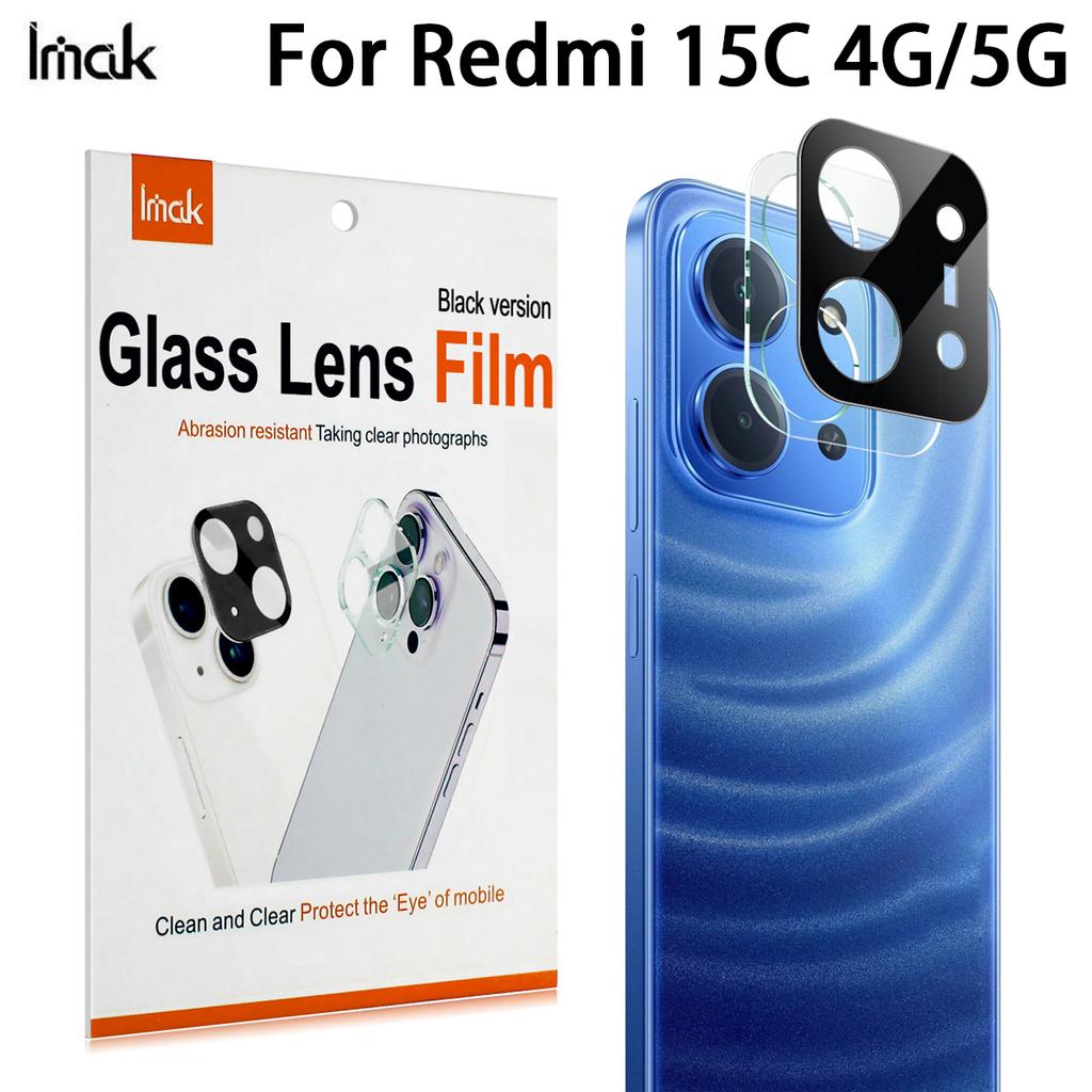 For Redmi 15C 4G Glass IMAK High Definition Glass Lens Film Black Version