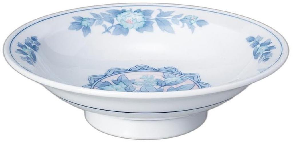 peony plate x x plate Setomonohonpo Three-color 7.0 high-footed [21.3 21.3 5.9cm] High-footed