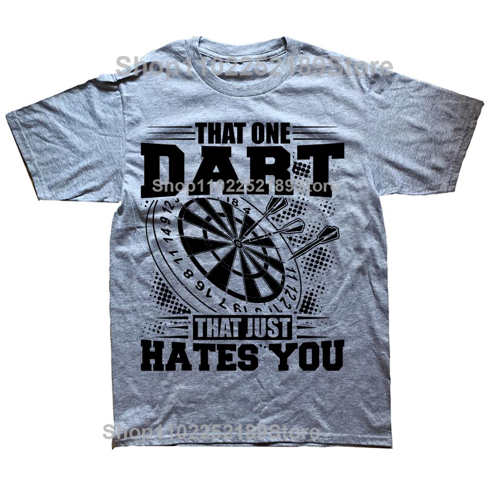 Lustiger Dartspieler Dartspieler Der Eine Darts T-Shirts Grafik Baumwolle Streetwear Kurzarm Geburtstagsgeschenke Sommerstil T-Shirt Männer