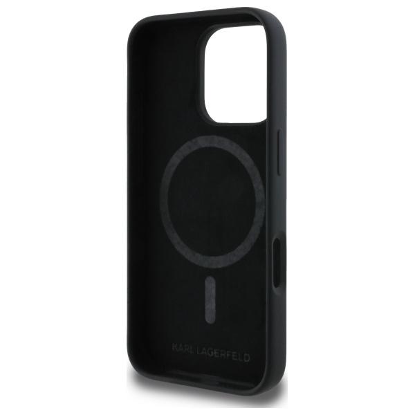 Etui do iPhone 16 Pro Karl Lagerfeld Silicone MagSafe czarne