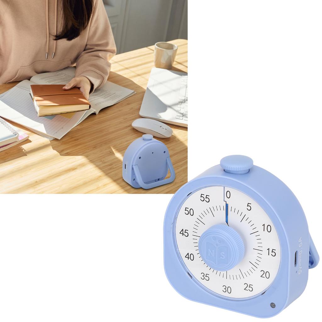 Temporizador Visual de 60 Minutos para Crianças Adultos com Dois Modos de Lembrete Modo Foco Temporizador de Sala de Aula para Casa Escola Trabalho
