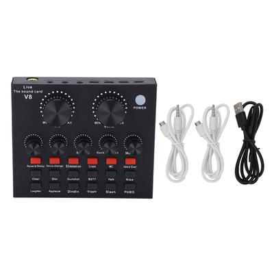 Dual Channel Audio Conditioner Mixer Stylish Intelligent Noise Reduction Bluetooth Audio Converter Mixing Console