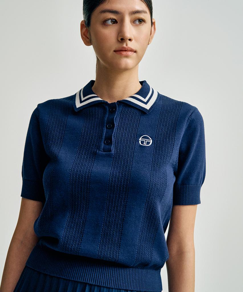 SERGIO TACCHINI W Daily Short Sleeve Polo Sweater