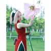 Naruto Shippuden Sakura Haruno Cosplay Uniform, Female Leaf Village Ninja Role Play Costume for Anime Party