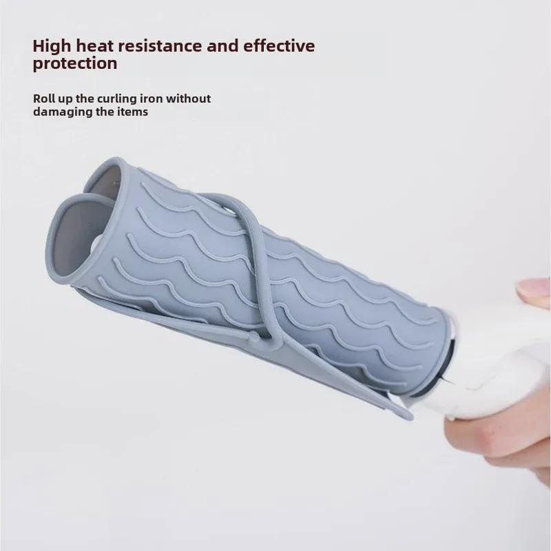 Hairdressing Tools: Silicone Insulation Pad for Curling Iron and Hair Straightener - Non-Slip Design.