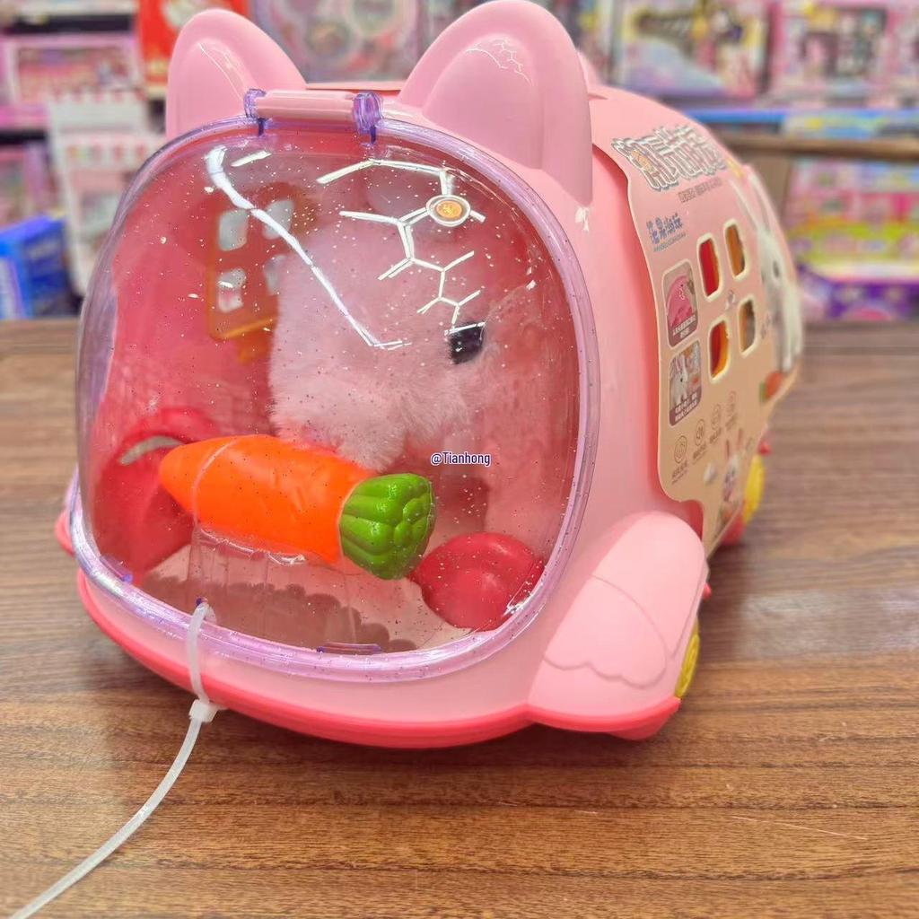 Electric Plush Bunny, Puppy, Kitten Pet Toy: Walking, Talking Cage House for Kids