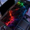 Neon Lightning Gaming Mouse Pad 354x157 Inch Extended Size Stitched Edge Comfort Desk Mat For Office ESport