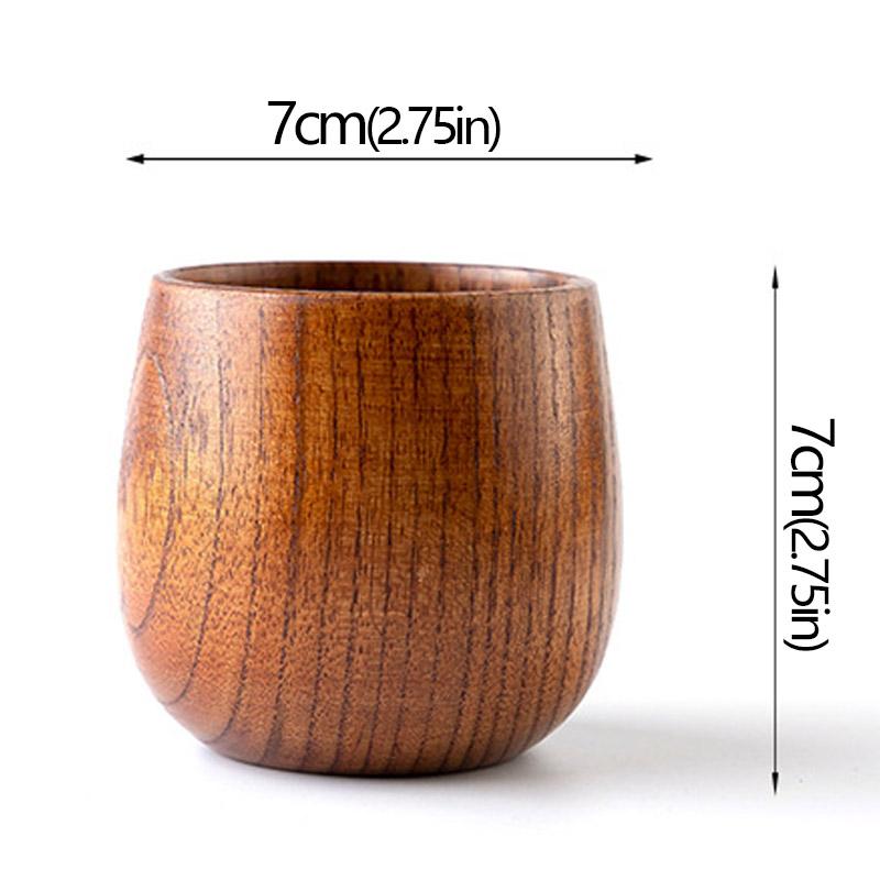 Dřevěné hrnky Ručně vyráběné Hrnky s rukojetí z jujubového dřeva Rukojeť Pivo Káva Mléko Čaj Hrnky Ručně vyráběné Přírodní Kuchyňský Bar Nápojové sklo Hrnky