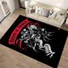 Bold Guns N' Roses Logo Rug Non-slip rug suitable for living room and bedroom sofas