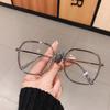 New Brand Beige White Green Round Transparent Anti Blue Light Glasses Frame Vintage Korean Women Eyeglasses