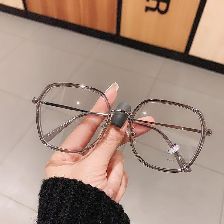 

New Style Brand Beige White Green Round Transparent Glasses Frame Computer Anti Blue Light Vintage Style Korean Women s Eyeglasses