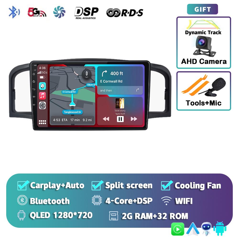 Android 14 Carplay Auto Car Radio For Lifan 620 / Solano Navigation GPS Multimedia Video Player 2din DVD Stereo Audio 360 Camera