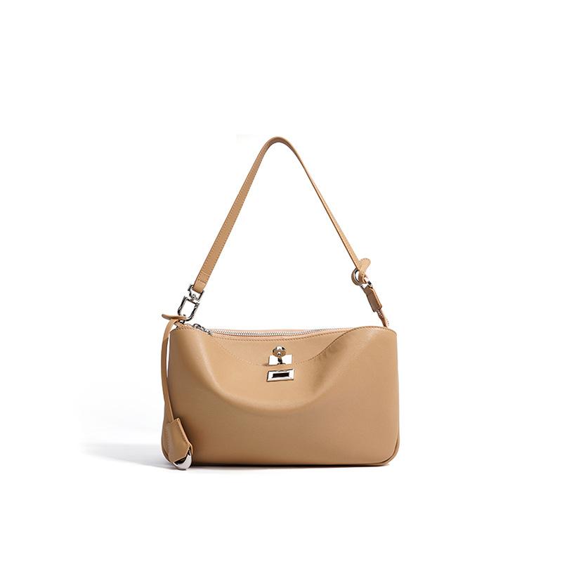 

Baguette armpit bag portable large-capacity girls shoulder bag new light luxury leather high-end women s bag