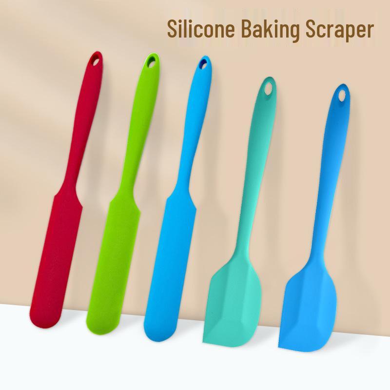 Silicone Spatula & Cake Scraper Set with Integrated Butter Cream Mixing Knife