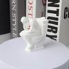 Thinker Statue, Contemplative Statue Sitting on The Toilet, Fun Design Decoration, Office Bookshelf Desktop Decoration Sculpture