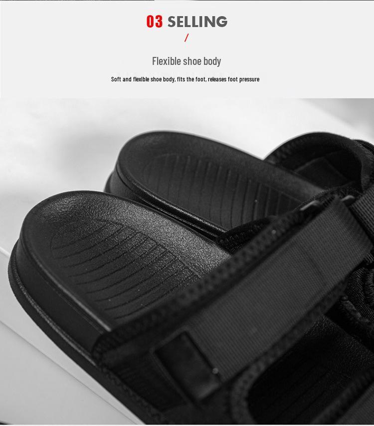 2025 Summer Men's Breathable Slip-on Beach Shoes: Stylish, Comfortable, Dual-use Slippers