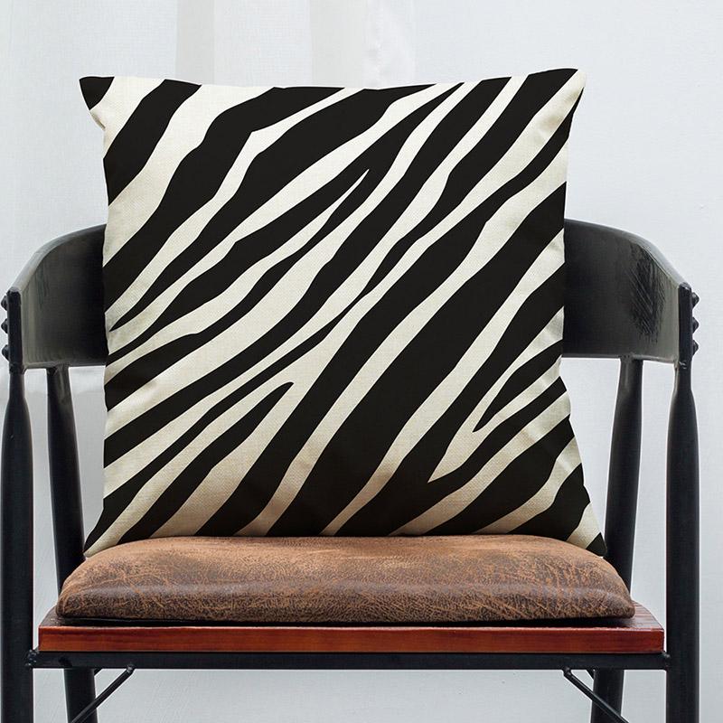 Buy Animal Skin Zebra Leopard Print Pillow Case Sofa Throw Cushion