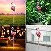 Flamingo Garden Statue Outdoor Metal Weather-Resistant Elegant