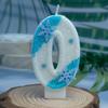 Frozen Princess Themed Snowflake Number Candles for Children's First Birthday Cake Decoration