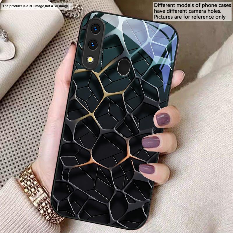 Abstrakte geometrische Kunst Für Samsung A20 30 22 23 24 25 26 31 32 A33 34 35 42 50 51 52 53 54 55 56 70 71 72 73 Glas-Handyhülle