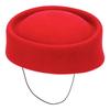 2025 New Ladies 100% Wool Fedoras Hats Concave Top British Vintage Felt Berets Wedding Fascinator Hat Cocktail Party Pillbox Cap