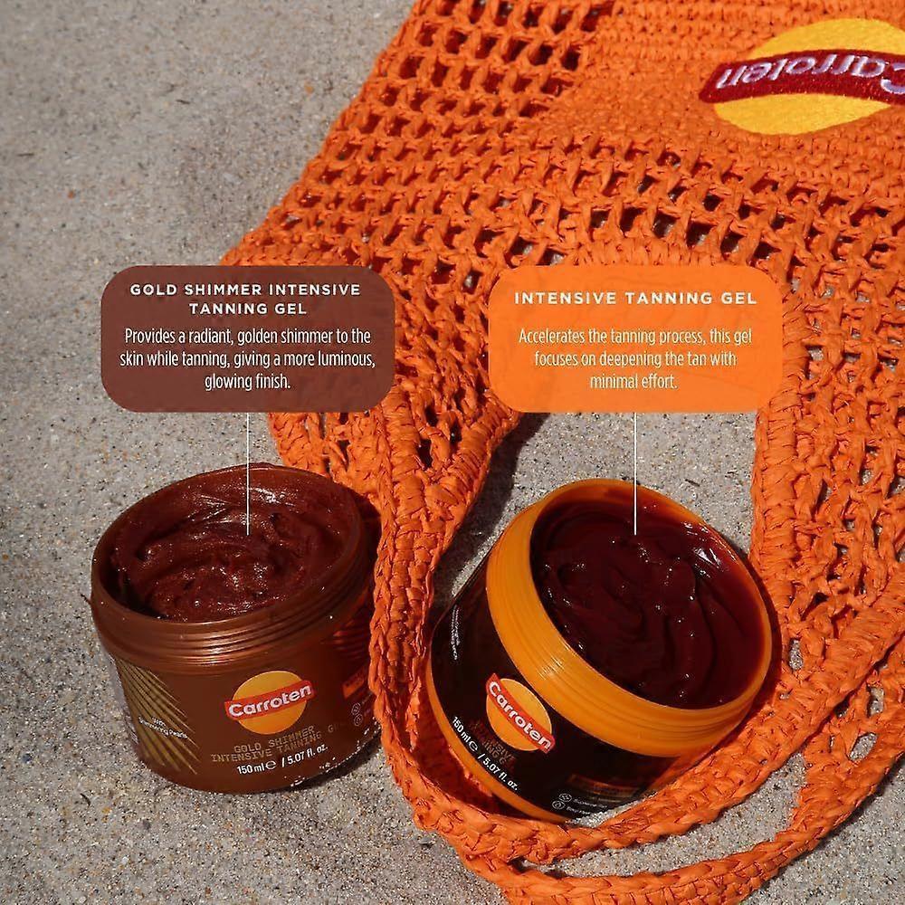 Intensive Tanning Gel Self-Tanning Gel for Body Streak-free Tan 150ml - Golden Flashes Densely Packed
